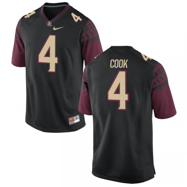 Men's NCAA Nike Florida State Seminoles #4 Dalvin Cook College Black Stitched Authentic Football Jersey HWV1769IN